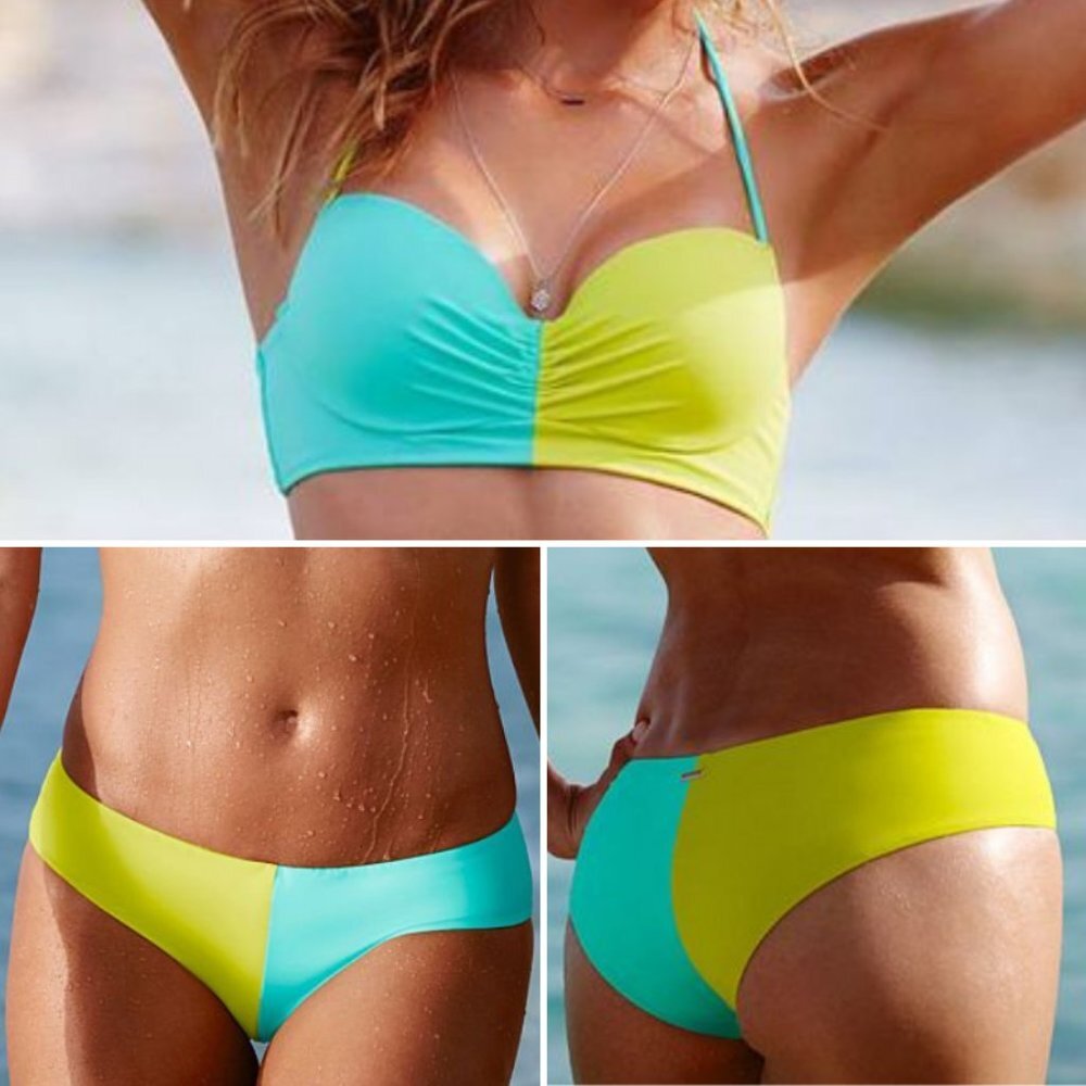 Victoria's Secret Swim Colorblock Bikini Set NWTโ
